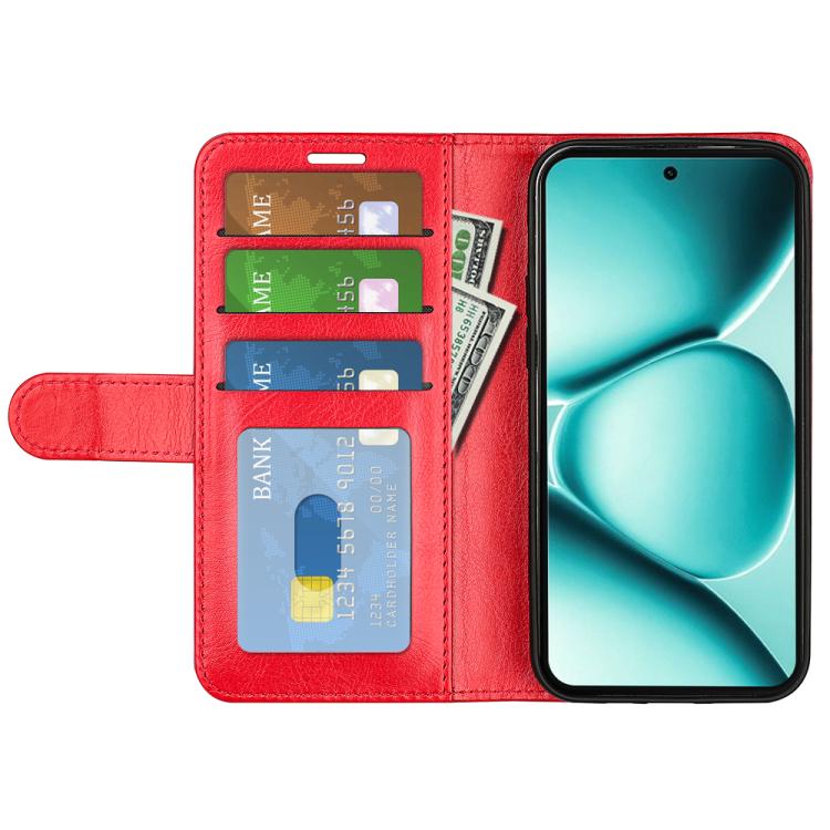 For Redmi Note 15 Pro Global 163.6mm R64 Texture Horizontal Flip Leather Phone Case