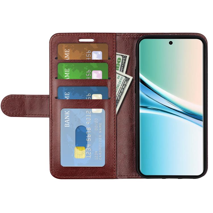 For Redmi Note 15 Pro Global 163.6mm R64 Texture Horizontal Flip Leather Phone Case