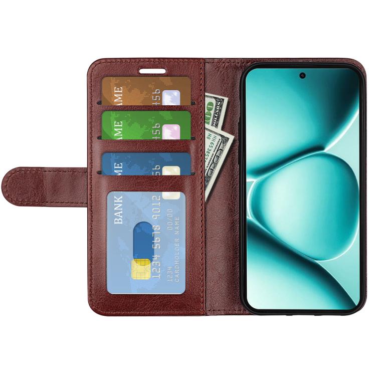 For Redmi Note 15 Pro+ Global 163.3mm R64 Texture Horizontal Flip Leather Phone Case
