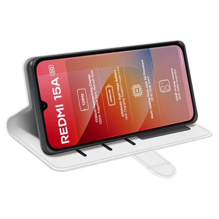 For Redmi 15a 5G R64 Texture Horizontal Flip Leather Phone Case