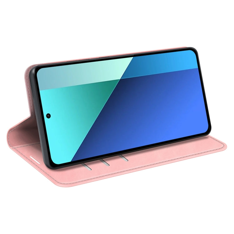 For Xiaomi Redmi Note 13 Pro 4G Retro-skin Magnetic Suction Leather Phone Case