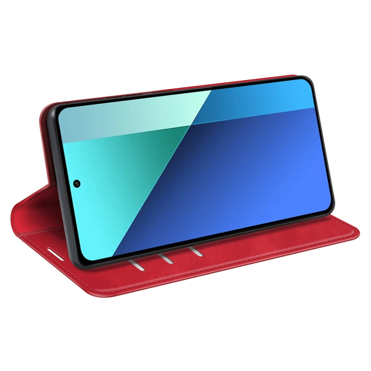 For Xiaomi Redmi Note 13 Pro 4G Retro-skin Magnetic Suction Leather Phone Case