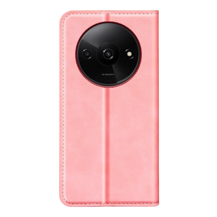 For Xiaomi Redmi A3 Retro-skin Magnetic Suction Leather Phone Case