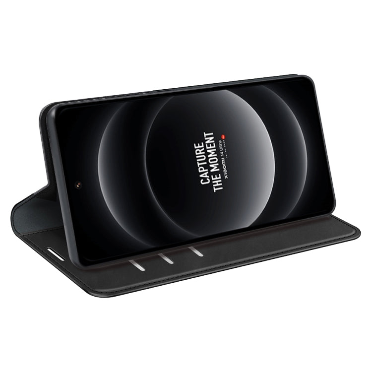 For Xiaomi 14 Ultra Retro-skin Magnetic Suction Leather Phone Case