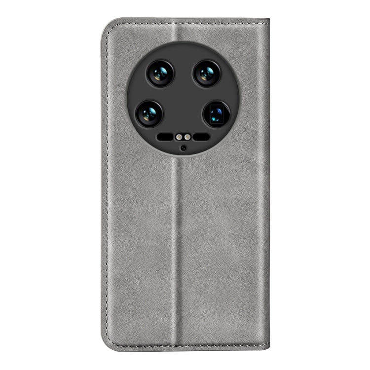 For Xiaomi 14 Ultra Retro-skin Magnetic Suction Leather Phone Case