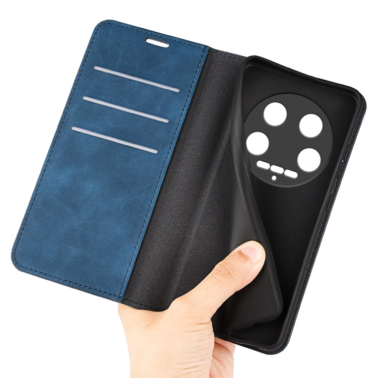 For Xiaomi 14 Ultra Retro-skin Magnetic Suction Leather Phone Case