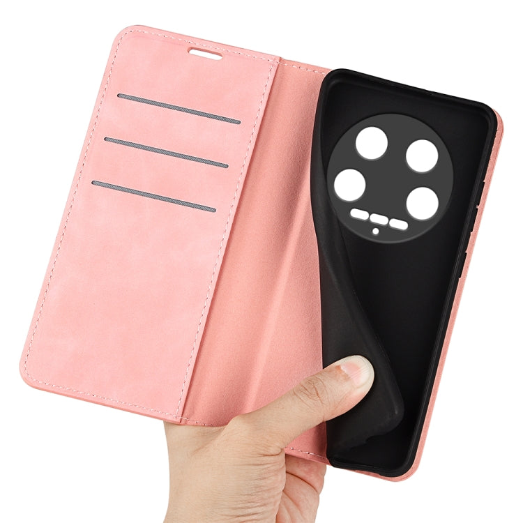 For Xiaomi 14 Ultra Retro-skin Magnetic Suction Leather Phone Case