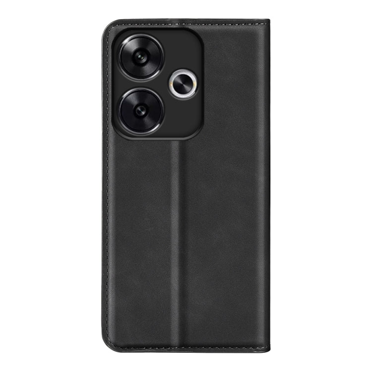 For Xiaomi Redmi Turbo 3 Retro-skin Magnetic Suction Leather Phone Case