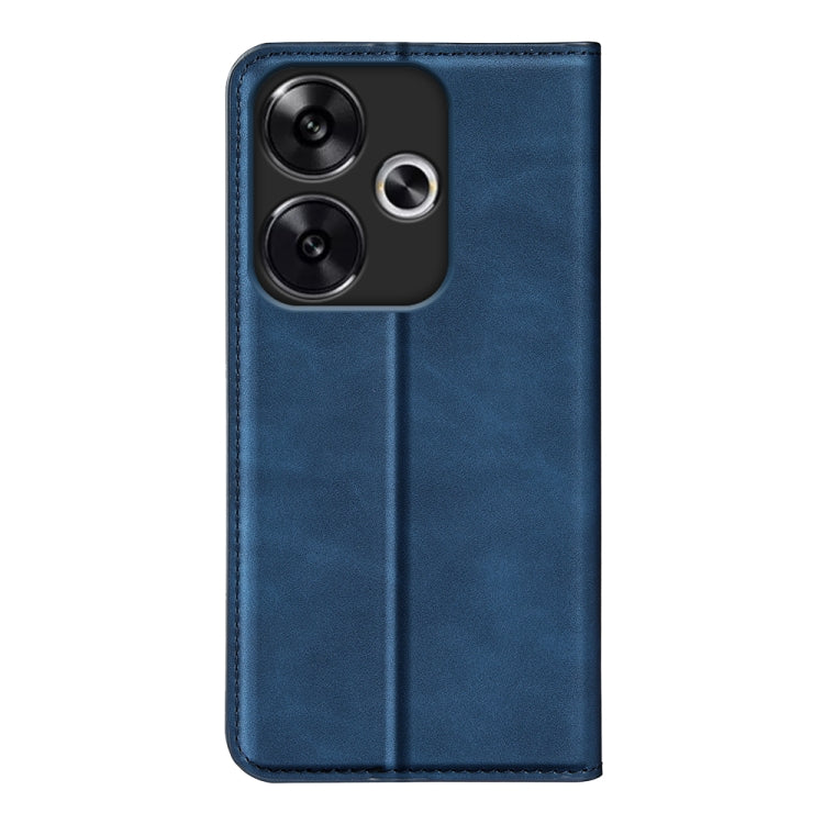 For Xiaomi Redmi Turbo 3 Retro-skin Magnetic Suction Leather Phone Case