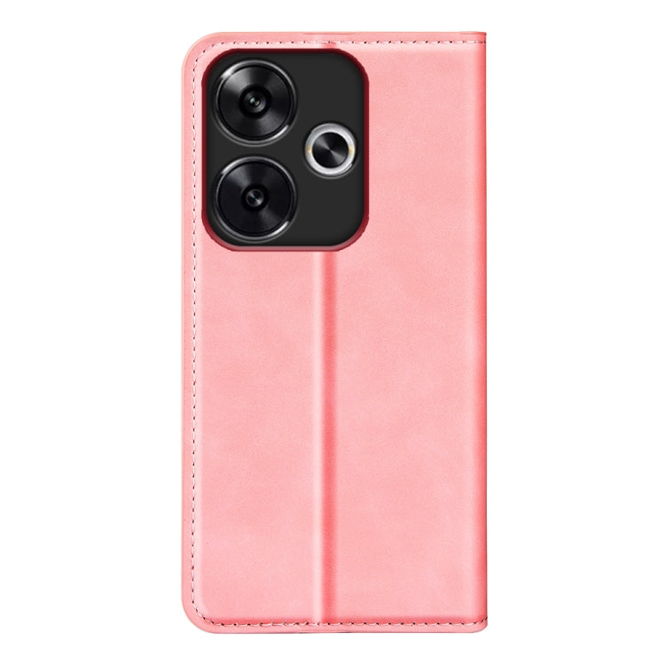 For Xiaomi Redmi Turbo 3 Retro-skin Magnetic Suction Leather Phone Case
