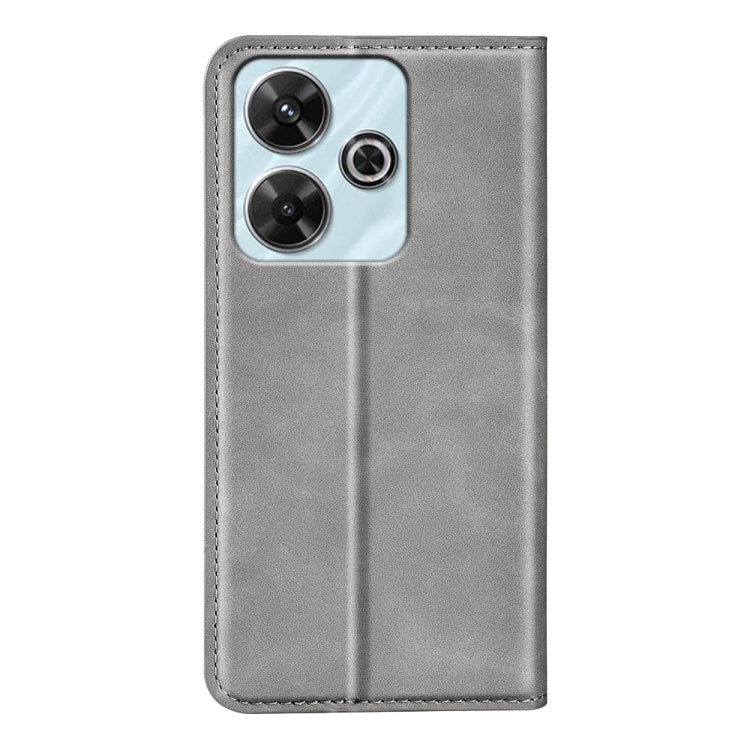 For Xiaomi Redmi Note 13R Retro-skin Magnetic Suction Leather Phone Case