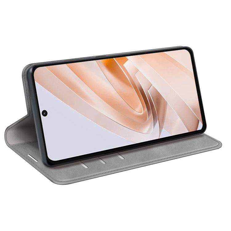 For Xiaomi Redmi Note 13R Retro-skin Magnetic Suction Leather Phone Case