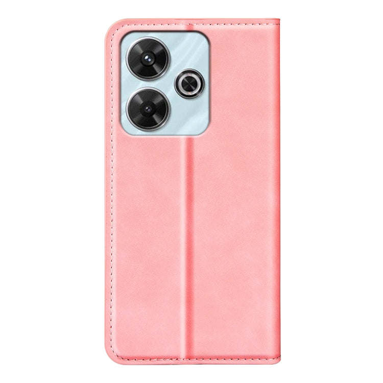 For Xiaomi Redmi Note 13R Retro-skin Magnetic Suction Leather Phone Case