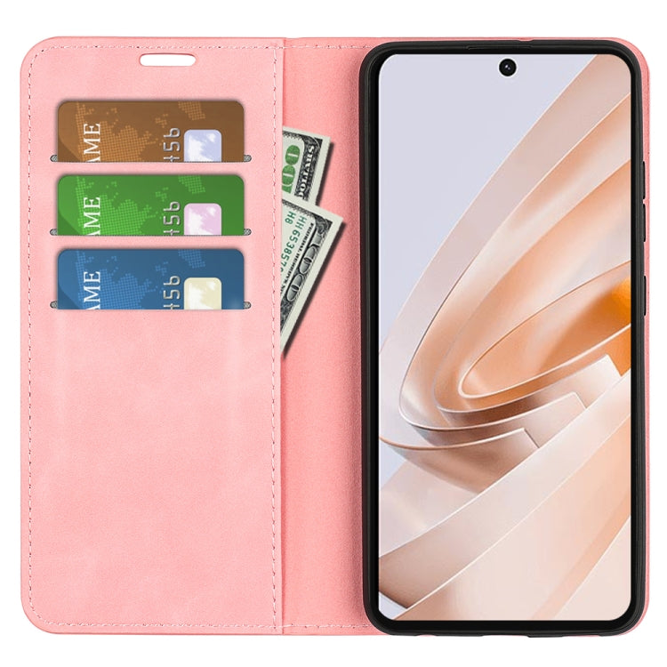 For Xiaomi Redmi Note 13R Retro-skin Magnetic Suction Leather Phone Case