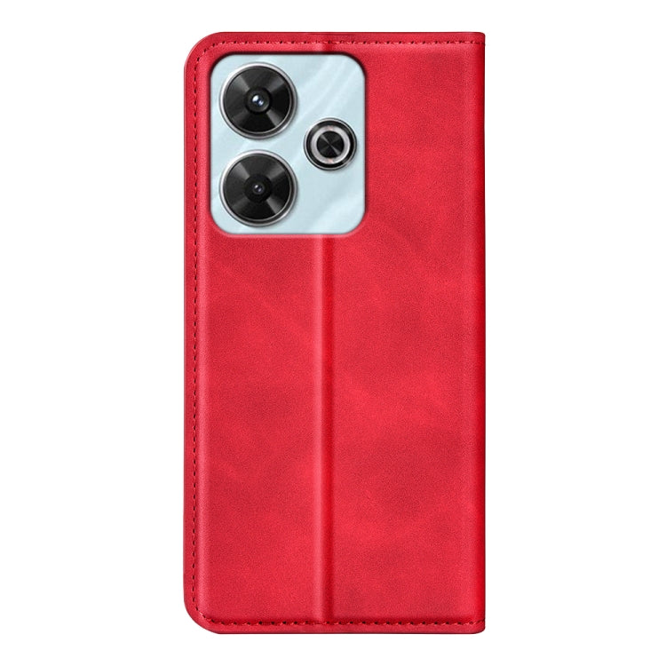 For Xiaomi Redmi Note 13R Retro-skin Magnetic Suction Leather Phone Case