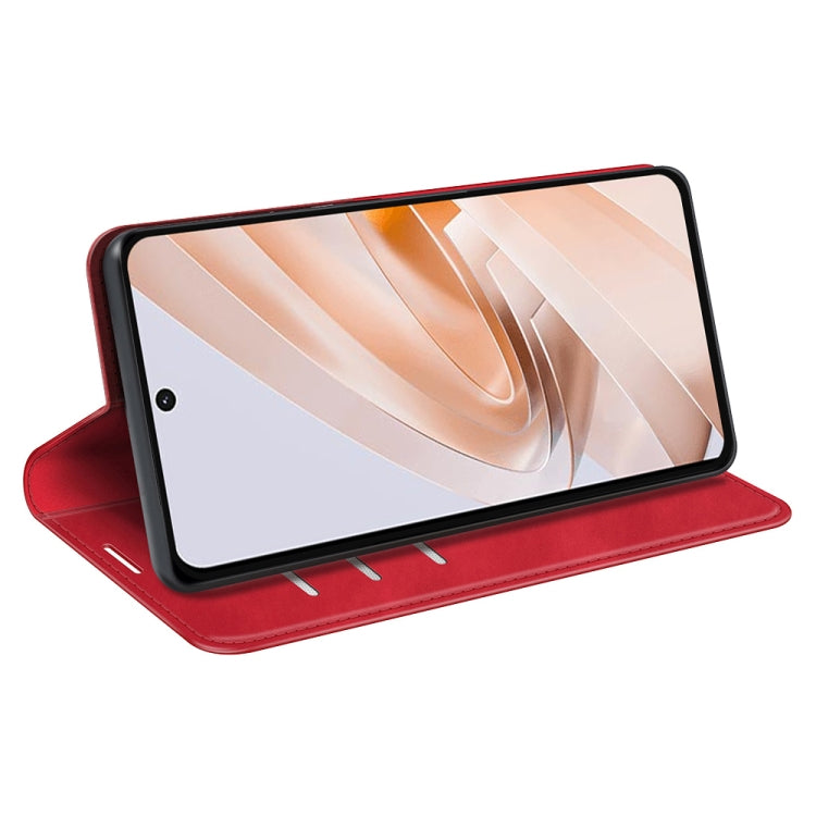 For Xiaomi Redmi Note 13R Retro-skin Magnetic Suction Leather Phone Case