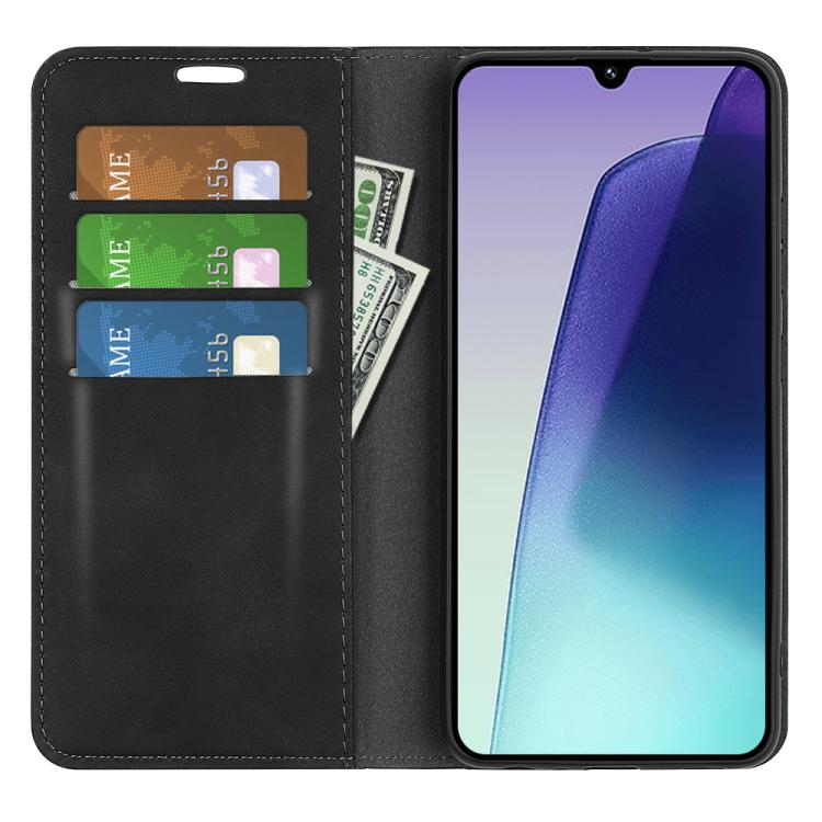 For Xiaomi Redmi 14C 4G Retro-skin Magnetic Suction Leather Phone Case