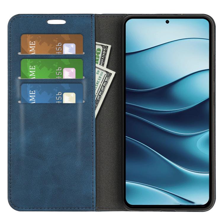 For Xiaomi Redmi Note 14 5G Retro-skin Magnetic Suction Leather Phone Case