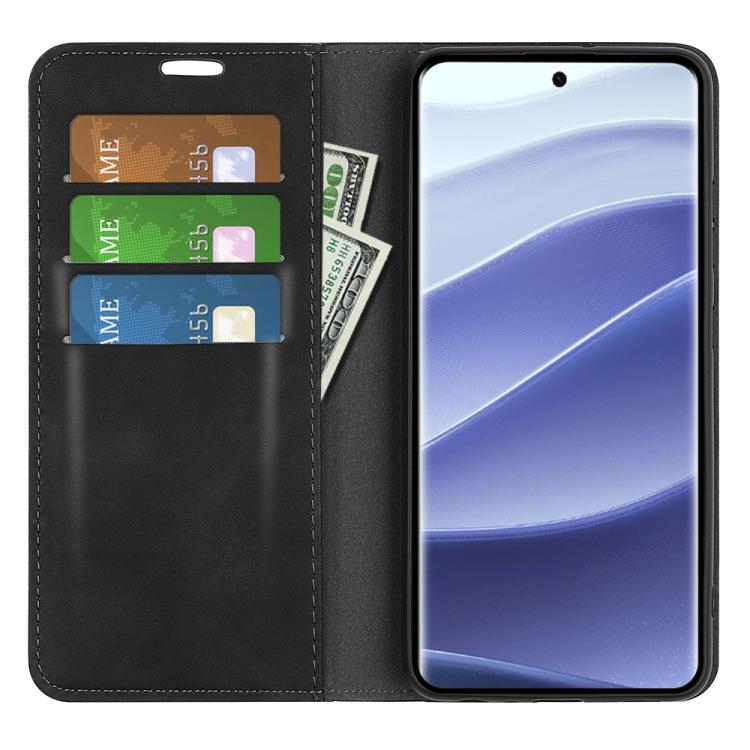 For Xiaomi Redmi Note 14 Pro 5G Retro-skin Magnetic Suction Leather Phone Case