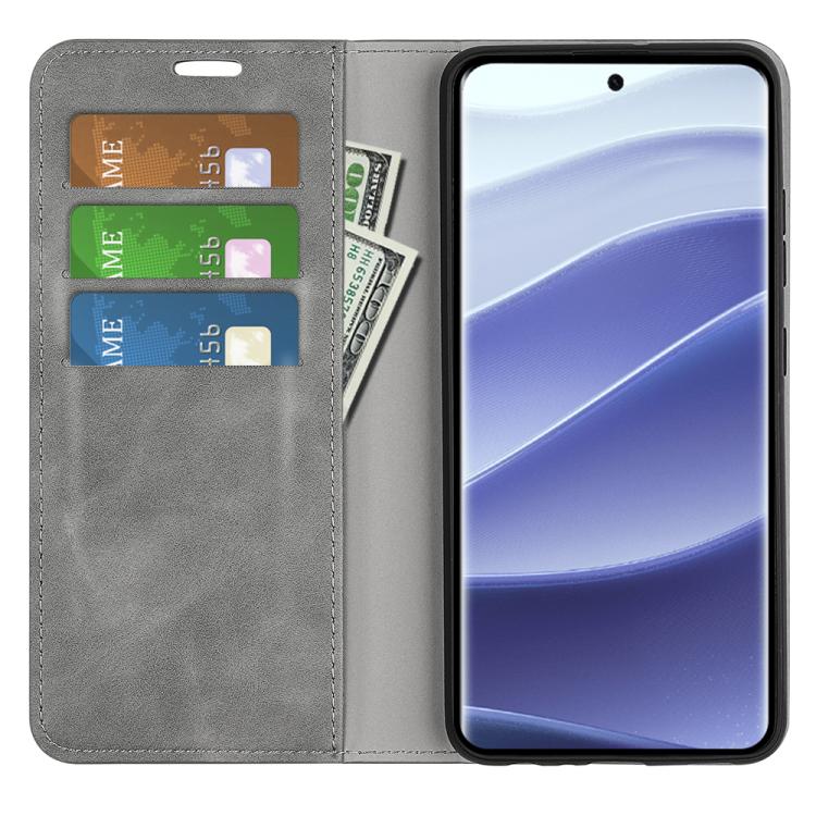 For Xiaomi Redmi Note 14 Pro 5G Retro-skin Magnetic Suction Leather Phone Case