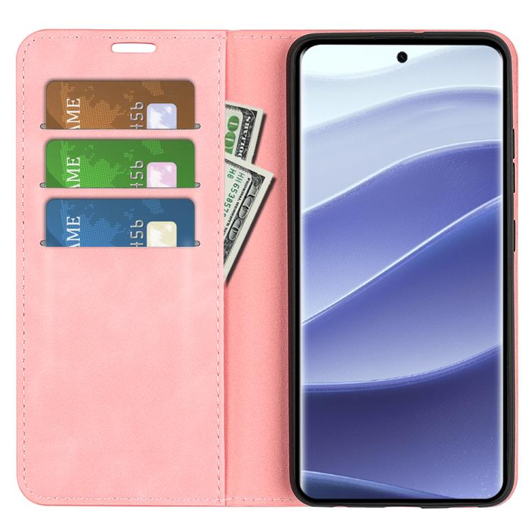 For Xiaomi Redmi Note 14 Pro 5G Retro-skin Magnetic Suction Leather Phone Case