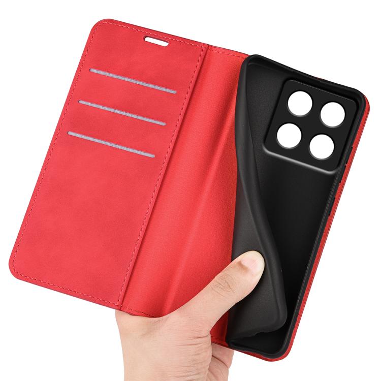 For Xiaomi 14T Retro-skin Magnetic Suction Leather Phone Case
