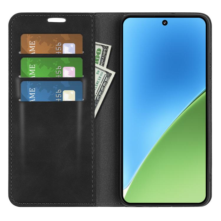 For Xiaomi 15 Retro-skin Magnetic Suction Leather Phone Case