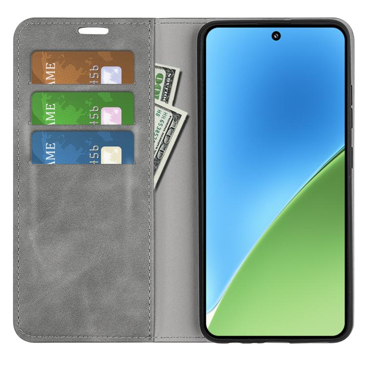 For Xiaomi 15 Retro-skin Magnetic Suction Leather Phone Case