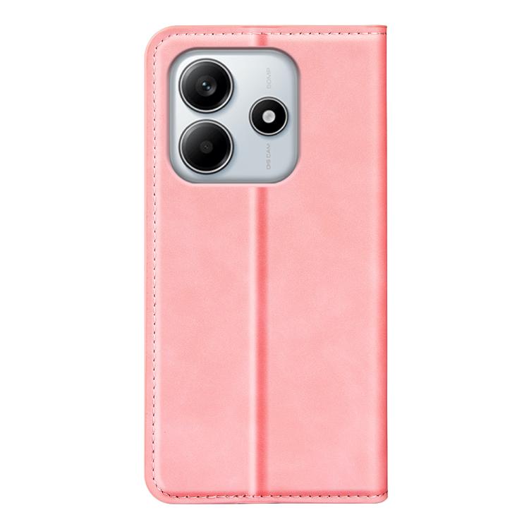 For Redmi Note 14 4G 163.25mm Retro-skin Magnetic Suction Leather Phone Case