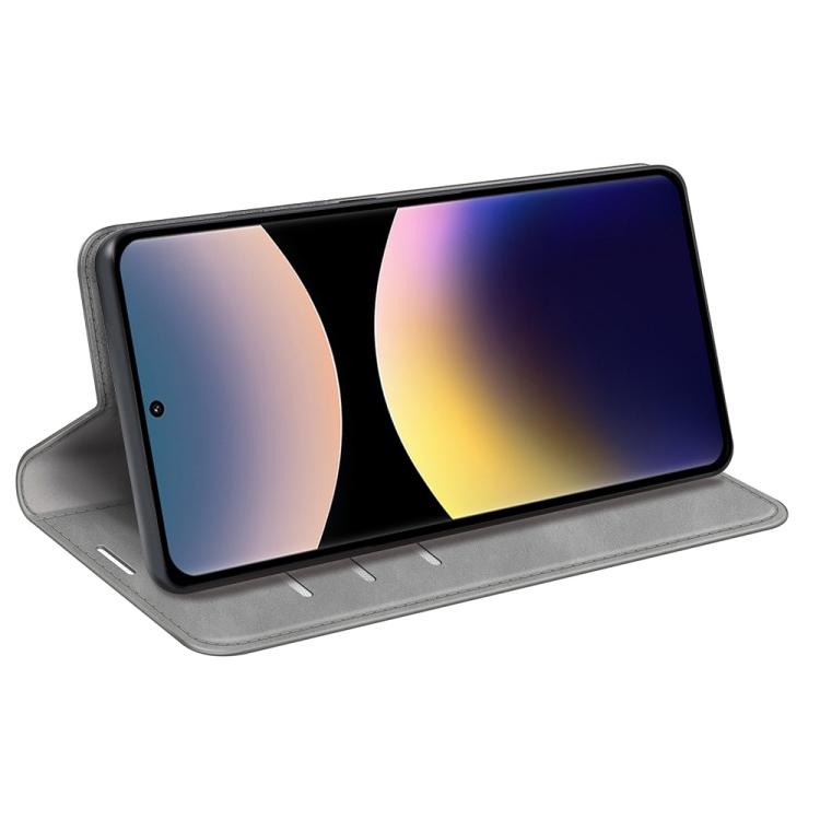 For Xiaomi Redmi Note 14 Pro 4G Retro-skin Magnetic Suction Leather Phone Case