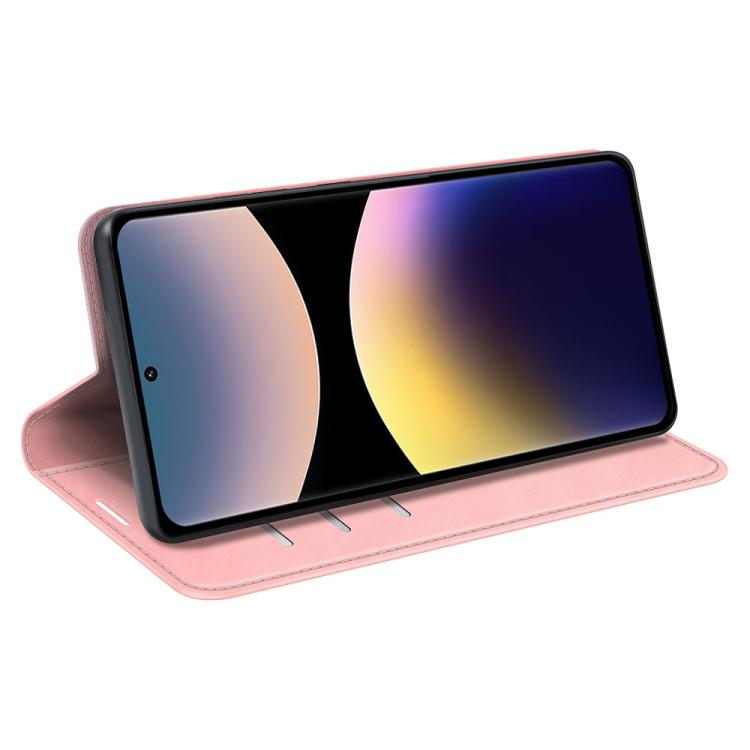 For Xiaomi Redmi Note 14 Pro 4G Retro-skin Magnetic Suction Leather Phone Case