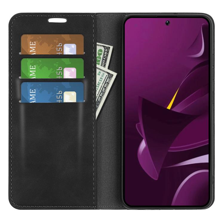 For Xiaomi Poco M7 Pro 5G Retro-skin Magnetic Suction Leather Phone Case
