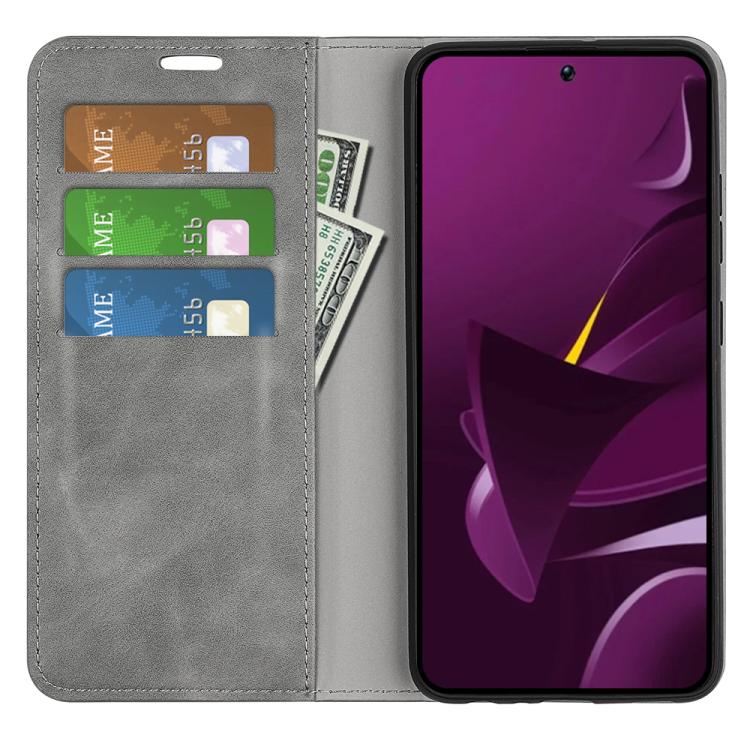 For Xiaomi Poco M7 Pro 5G Retro-skin Magnetic Suction Leather Phone Case