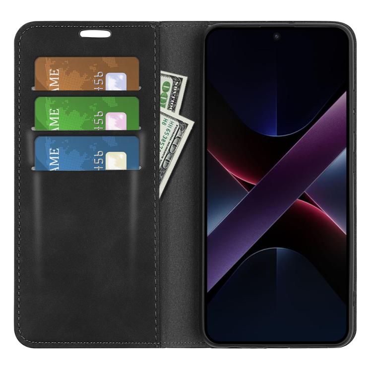 For Xiaomi Poco X7 Pro Retro-skin Magnetic Suction Leather Phone Case