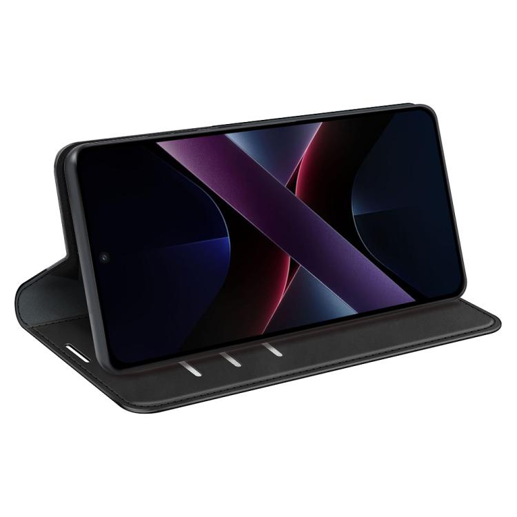 For Xiaomi Poco X7 Pro Retro-skin Magnetic Suction Leather Phone Case