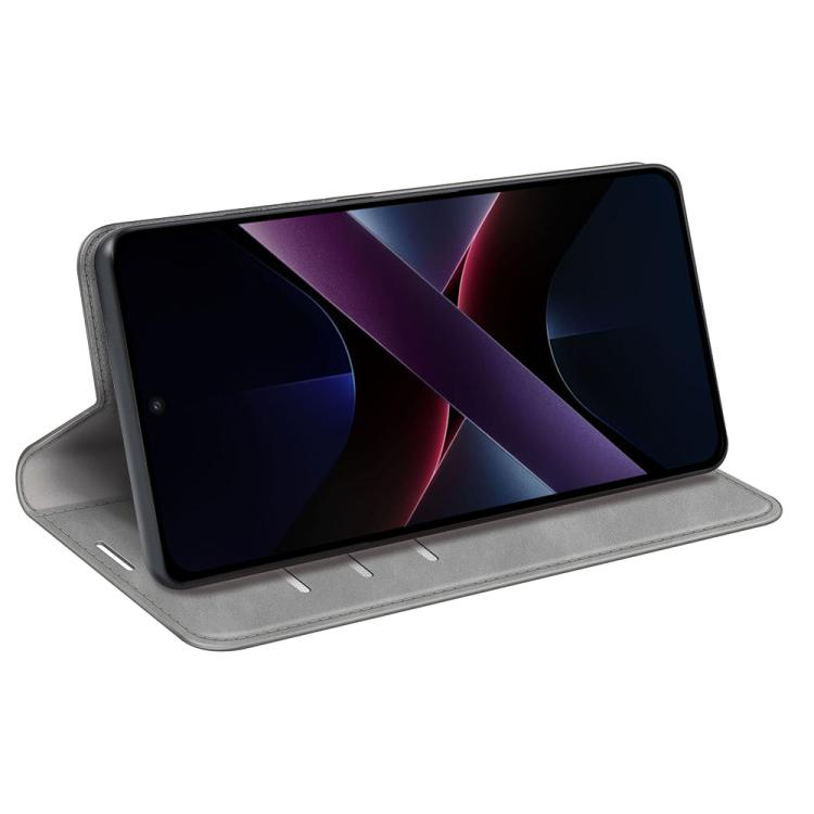For Xiaomi Poco X7 Pro Retro-skin Magnetic Suction Leather Phone Case