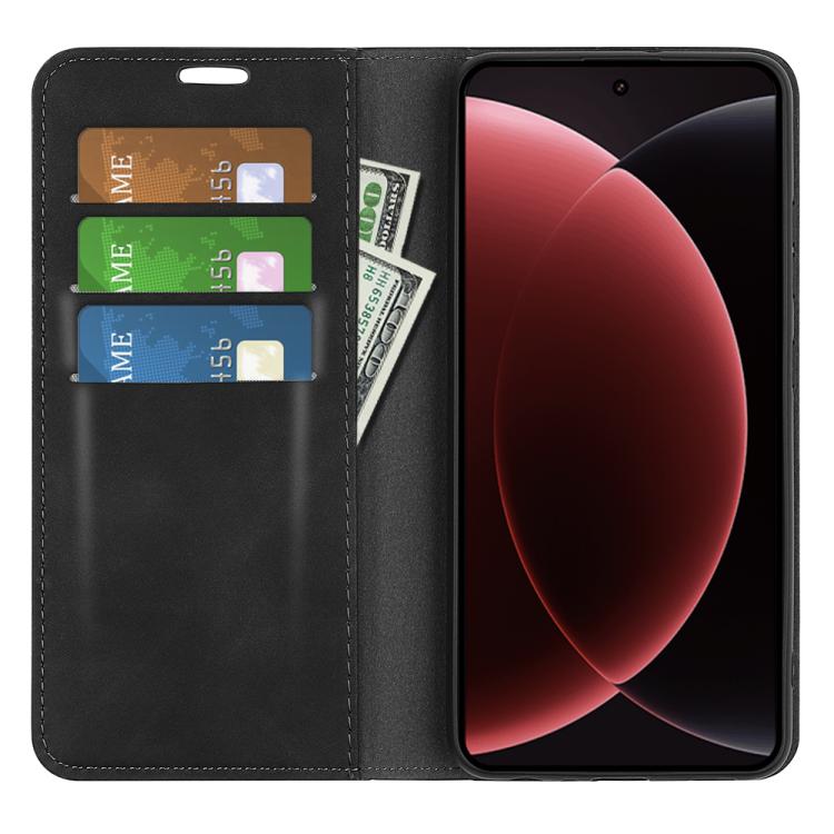 For Xiaomi 15 Ultra Retro-skin Magnetic Suction Leather Phone Case