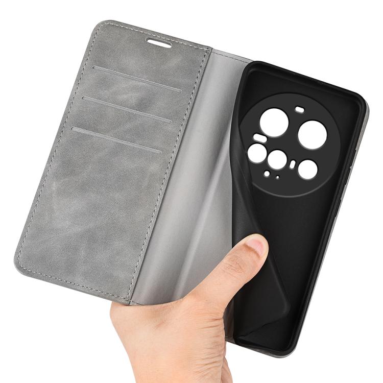 For Xiaomi 15 Ultra Retro-skin Magnetic Suction Leather Phone Case