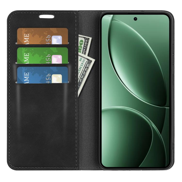 For Redmi K80 / Poco F7 Pro Retro-skin Magnetic Suction Leather Phone Case