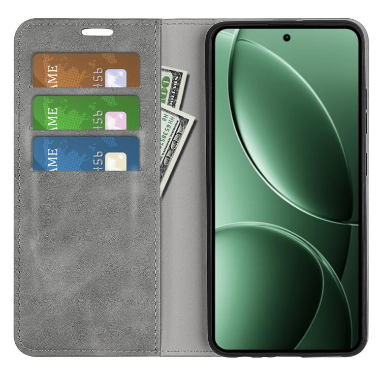 For Redmi K80 / Poco F7 Pro Retro-skin Magnetic Suction Leather Phone Case