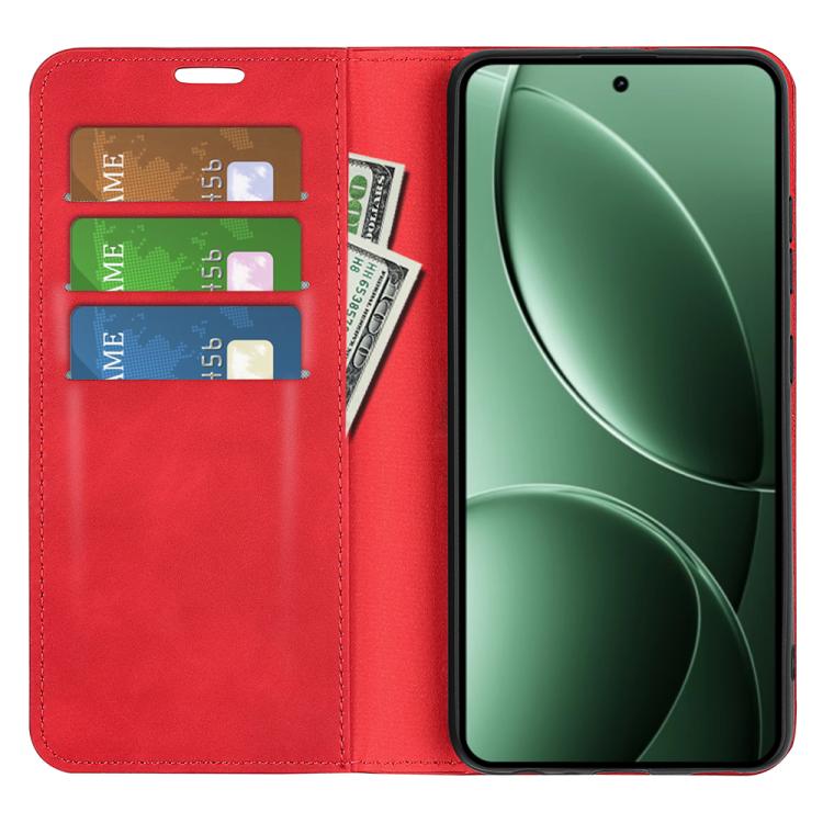 For Redmi K80 / Poco F7 Pro Retro-skin Magnetic Suction Leather Phone Case