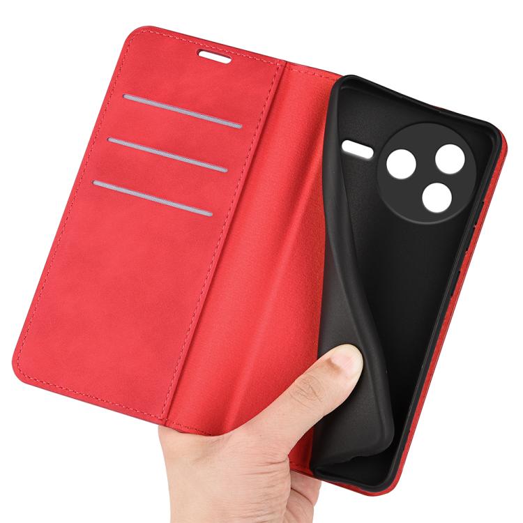 For Redmi K80 / Poco F7 Pro Retro-skin Magnetic Suction Leather Phone Case