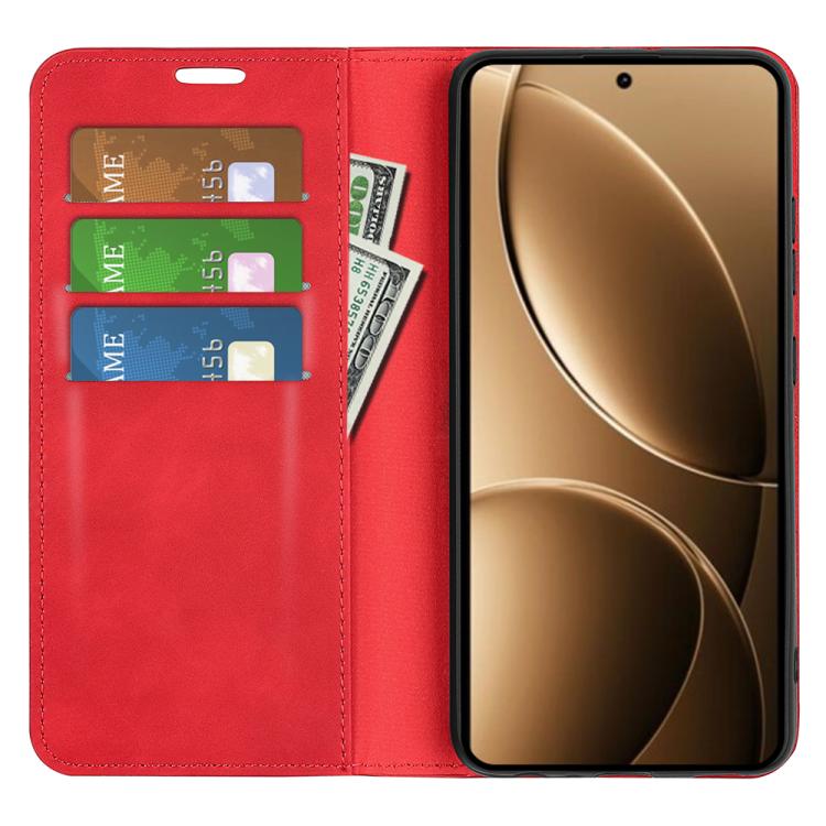 For Redmi K80 Pro / Poco F7 Ultra Retro-skin Magnetic Suction Leather Phone Case