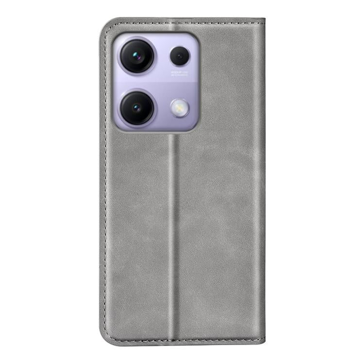 For Redmi Note 14S 4G Retro-skin Magnetic Suction Leather Phone Case