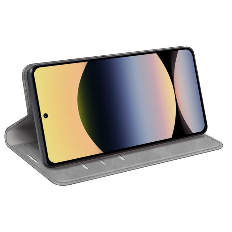For Redmi Note 14S 4G Retro-skin Magnetic Suction Leather Phone Case