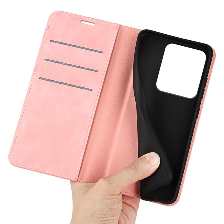 For Redmi Note 14S 4G Retro-skin Magnetic Suction Leather Phone Case