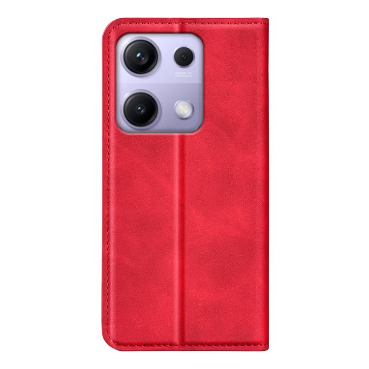 For Redmi Note 14S 4G Retro-skin Magnetic Suction Leather Phone Case