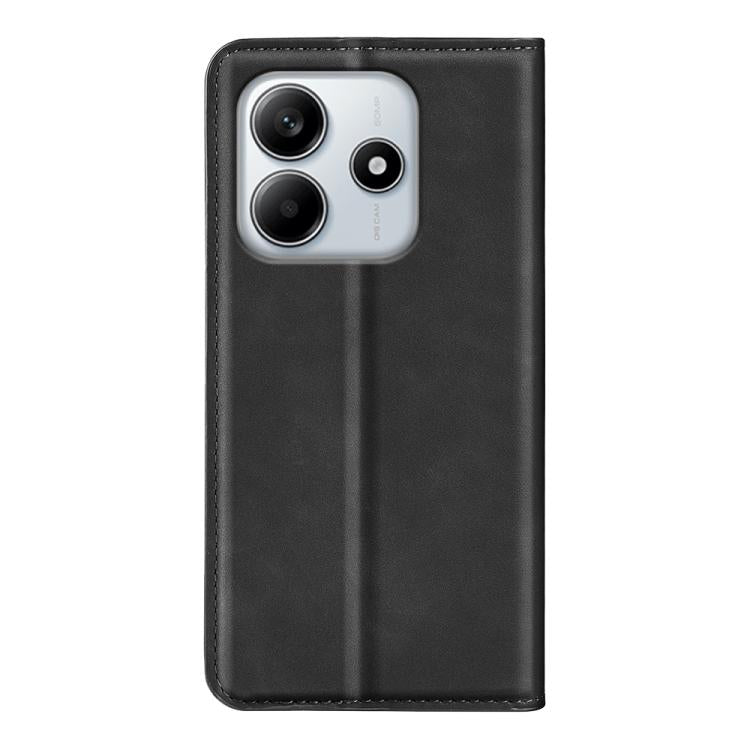 For Redmi Note 14 4G 164.84mm Retro-skin Magnetic Suction Leather Phone Case