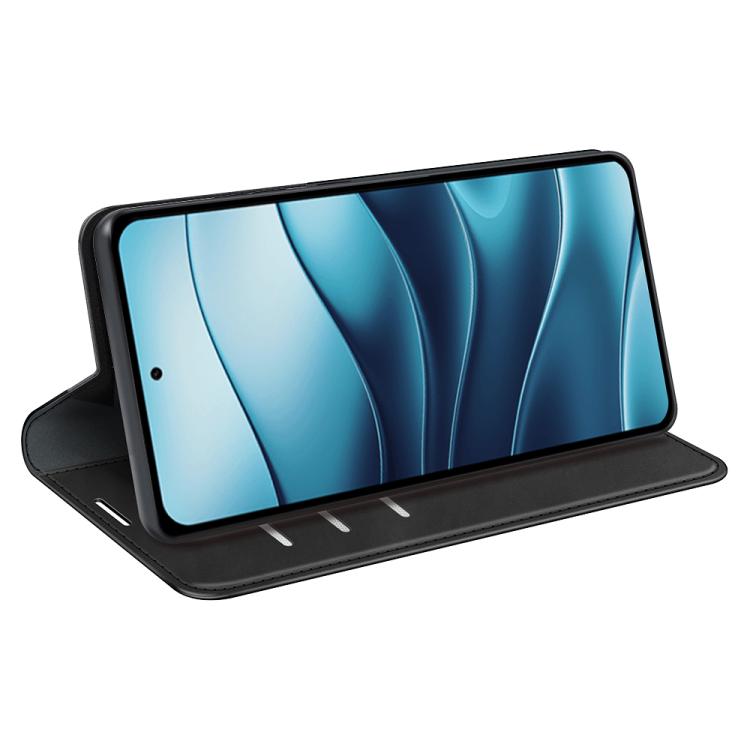 For Redmi Note 14 4G 164.84mm Retro-skin Magnetic Suction Leather Phone Case
