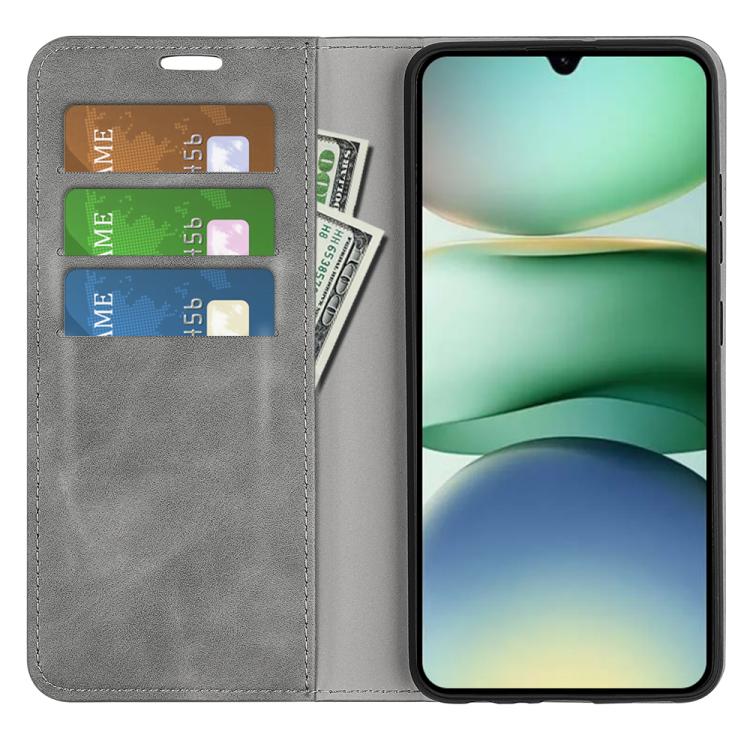 For Redmi A5 4G 173.3mm Retro-skin Magnetic Suction Leather Phone Case